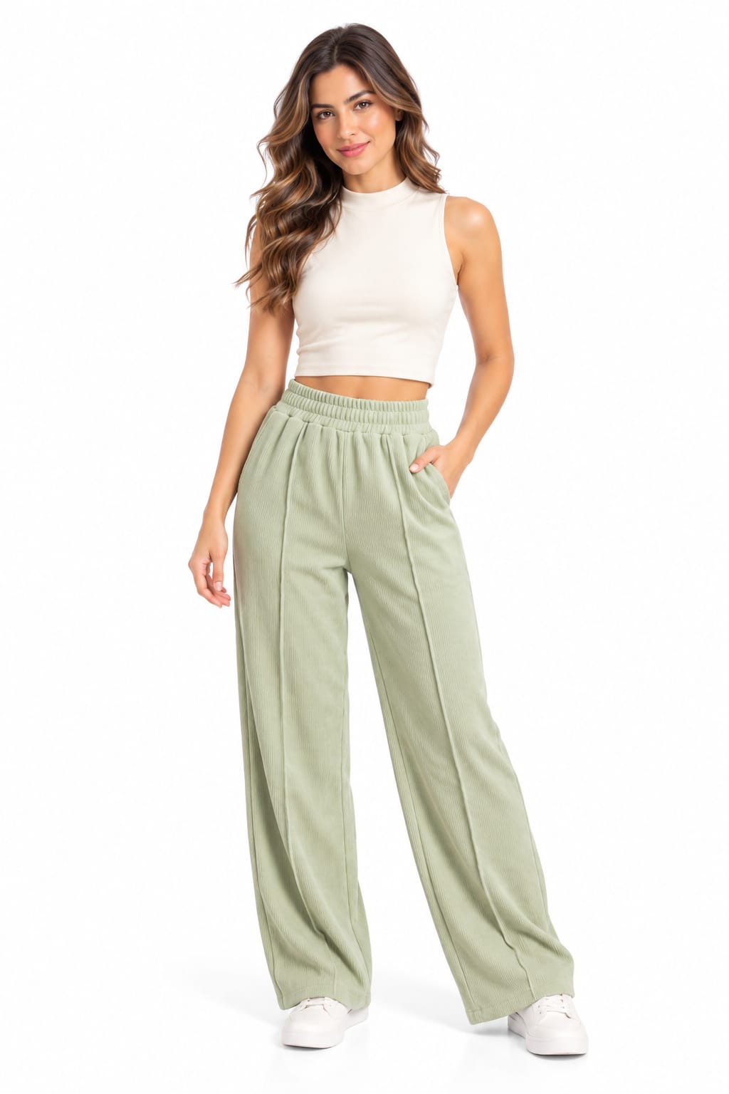Pantalón Palazzo Invierno Verde