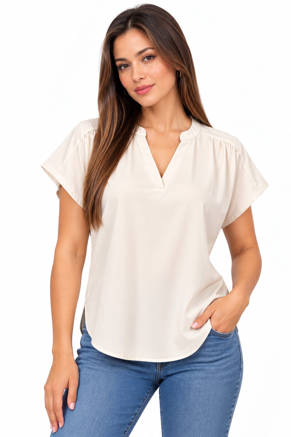 Blusa Cocktail Beige