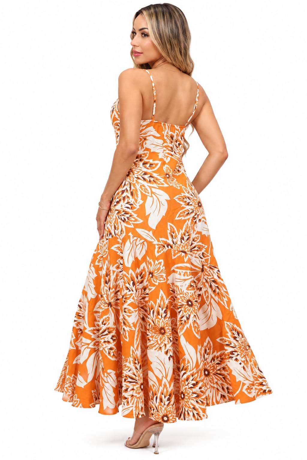 Vestido Florencia Naranja
