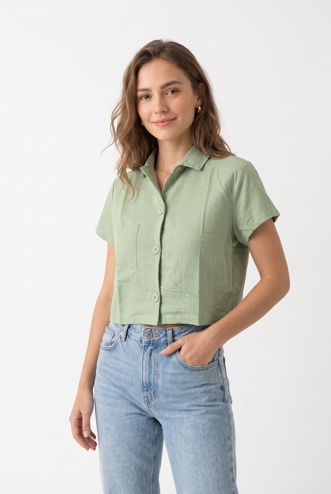 Blusa Crop Top Verde