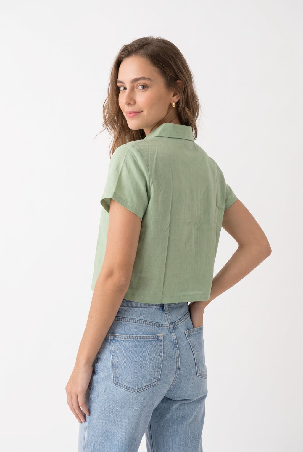 Blusa Crop Top Verde