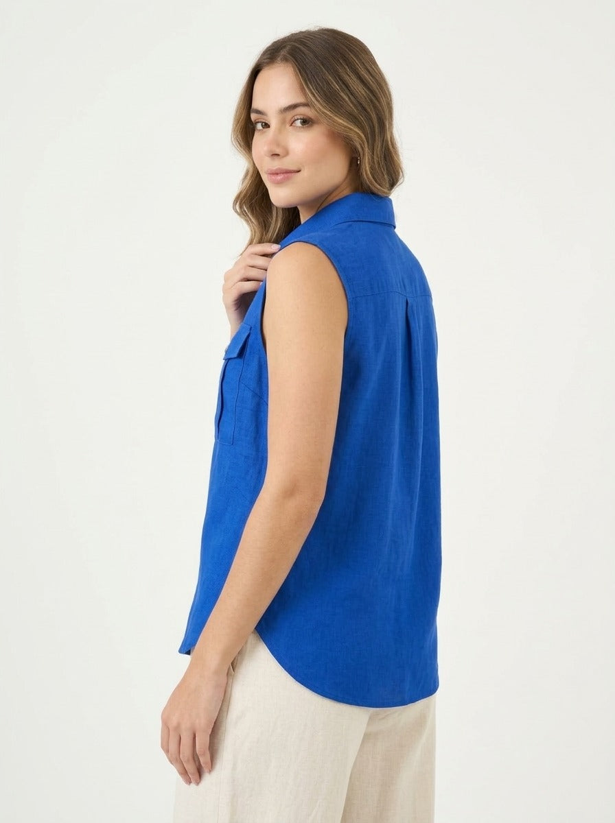 Blusa Safari Azul