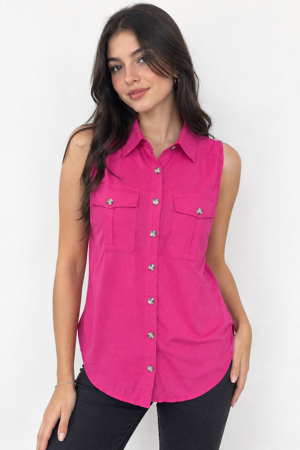 Blusa Safari Fucsia