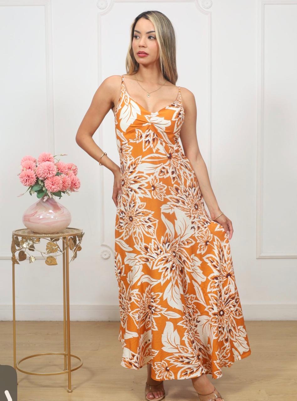 Vestido Florencia Naranja