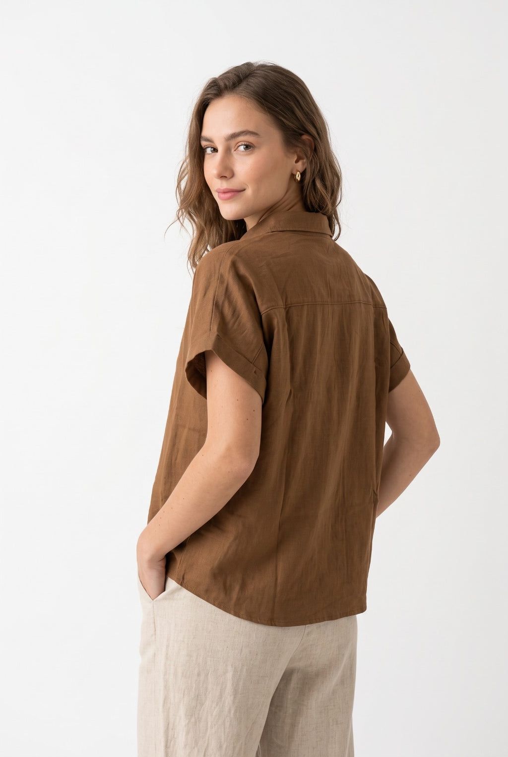 Blusa Italia Camel