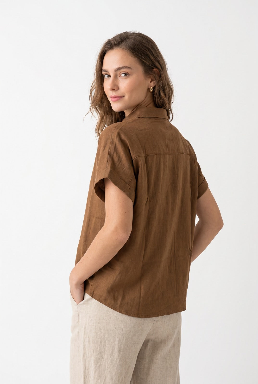 Blusa Italia Camel
