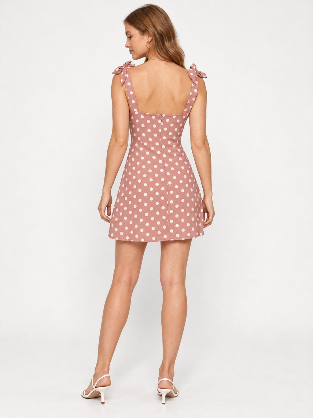 Vestido Polkadots Nude