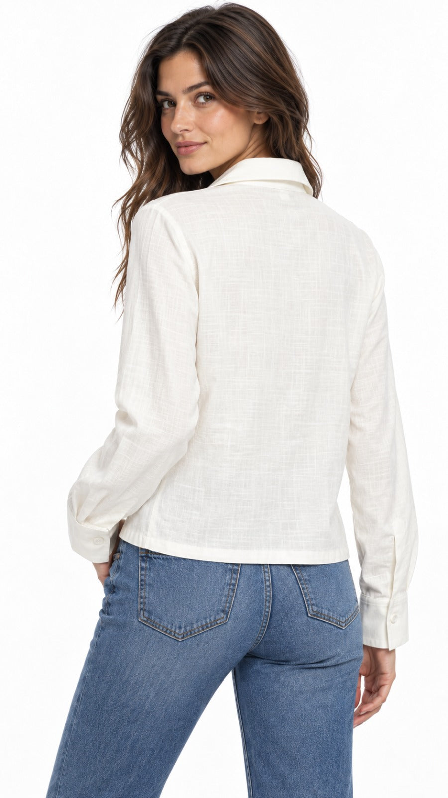 Blusa Sexy Lino Blanco