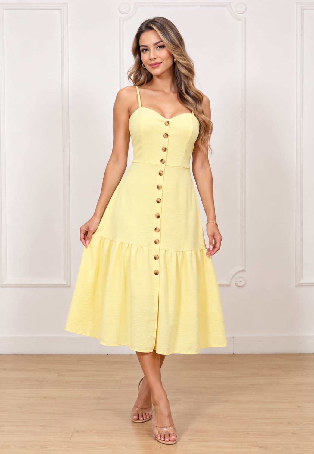 Vestido Florencia Amarillo